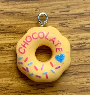 Donut Charm Pendant Yellow thumbnail 1