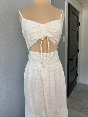 NWT Revolve L*Space Zuri Maxi Dress in Cream Size XL thumbnail 4