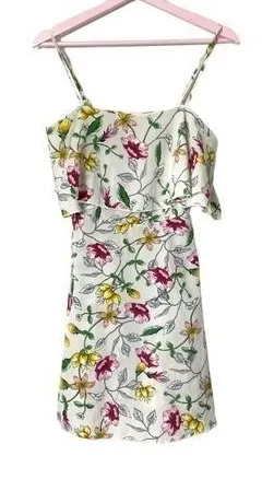 Pretty Little Thing floral ruffle floral mini sun dress 4 spaghetti‎ straps thumbnail 1