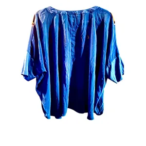 Hot & Delicious Blue Mandala Print High Low Tunic Blouse thumbnail 2