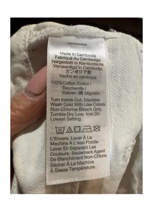 Madewell White Frayed Hem Denim Shorts thumbnail 7