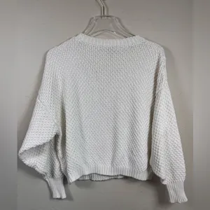 Anthropologie cream‎ cable knit sweater size Xs thumbnail 2