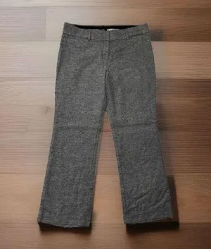LOFT Womens‎ Trouser Textured Pants Size 10P Gray thumbnail 1