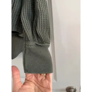 We The Free Green Coraline Thermal V-Neck Waffle Knit Top XS thumbnail 8