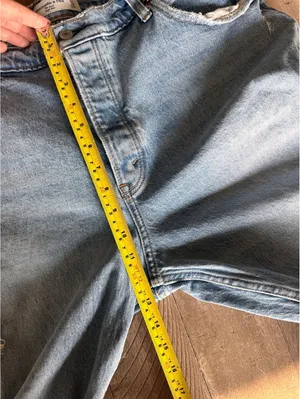 Abercrombie & Fitch The Dad Jean High Rise Distressed Women’s size 33 / 16 Reg thumbnail 11