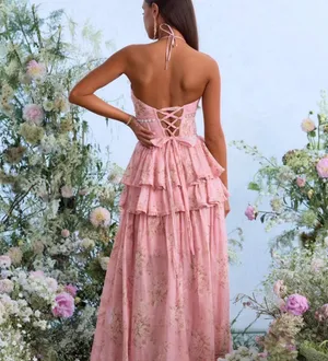 V. Chapman Payton Dress Pink Size 8 thumbnail 2