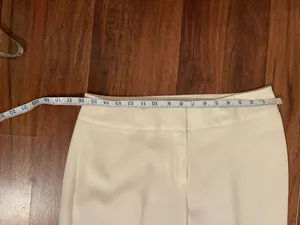 Classic White Tailored Pants Size M thumbnail 11