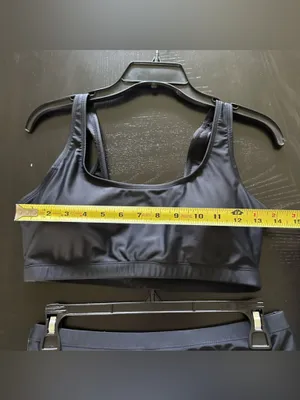 Amazon Black Two-Piece Bikini Set - Sporty Scoop Top & High-Cut Bottoms thumbnail 7