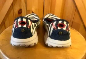 Skechers Go Walk Resalyte Striped Blue/white Women's Shoes Size 7.5 13796 thumbnail 4