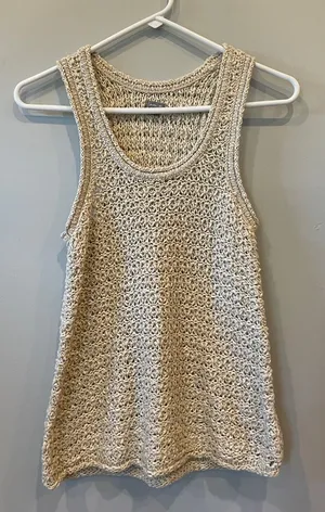 Women’s Cream sweater Tank Top thumbnail 1