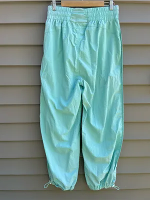 Zenana Womens Mint Green Elastic Waist Cargo Jogger Pants thumbnail 2