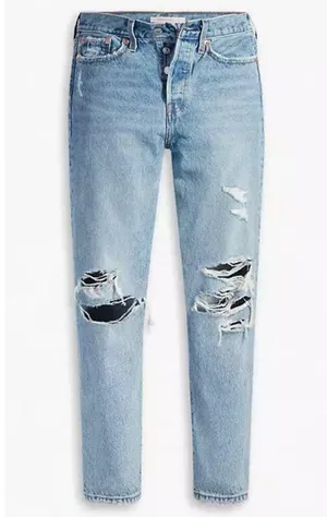 Levi's Premium WEDGIE STRAIGHT FIT WOMEN'S JEANS 30x30 LIght Wash Probably Ok thumbnail 6