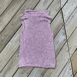 Laura Ashley Women's Vintage Pink Cowl Neck Sleeveless Sweater Size L thumbnail 2