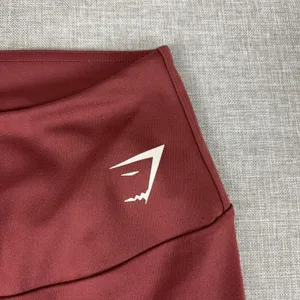 Gymshark‎ Leggings Womens XS Red Ankle Skinny Elastic Waist Yoga Gym Training thumbnail 4