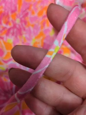Lilly Pulitzer Pink Floral Halter Dress Size XL thumbnail 6