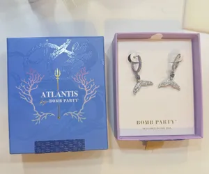 Atlantis collection bomb party earrings Silver thumbnail 1