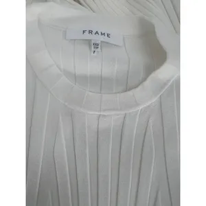 FRAME Ribbed Off White Long Sleeve Midi Sweater Dress Size XXS thumbnail 11