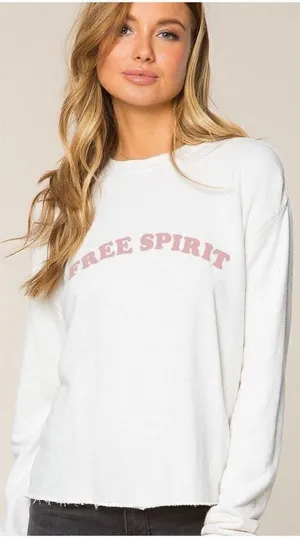 New. Spiritual Gangster free spirit sweatshirt. Small. MSRP $98 thumbnail 1