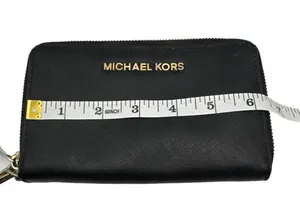 MICHAEL KORS Black Zip Around Wallet thumbnail 6