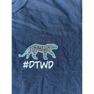 Gildan T Shirt #DTWD Jaguar Duuuval Black‎ Size Medium. thumbnail 3
