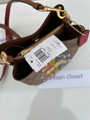 Coach Mini Town Bucket Bag In Signature Canvas -Rainbow thumbnail 9