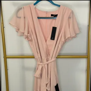 Lulus Sweet Like You Blush Ruffled Mini Dress thumbnail 6