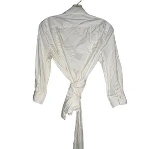Banana‎ Republic White Wrap Blouse thumbnail 5