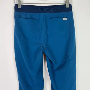 FIGS Zamora Jogger Scrub Pants Teal Blue Orange Size XXS EUC thumbnail 8