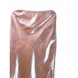 Anthropologie M WomenThe Elyse Slip Skirt Pensil Iridescent Pink Metallic Midi thumbnail 3