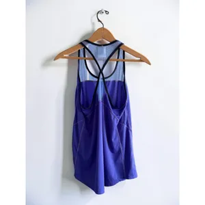Nike Dri-FIT Womens Purple Mesh Racerback Running Training Tank Top Size M‎ thumbnail 2