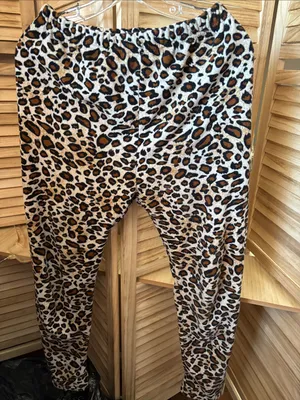 Leopard Print Lounge Slacks thumbnail 1