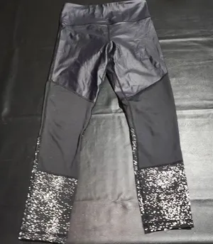Zyia Active‎ Womens Black Faux Leather Leggings 8 10 thumbnail 1