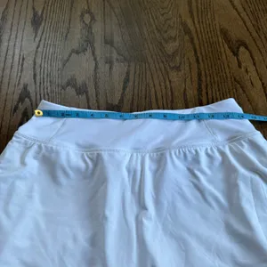 Athleta Womens White Layered Flounce Skort Skirt Attached Shorts Size Small thumbnail 9