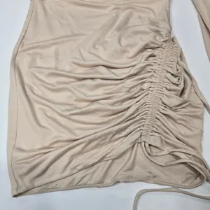 Michael Costello x REVOLVE Jada Mini Dress in Beige XS thumbnail 4