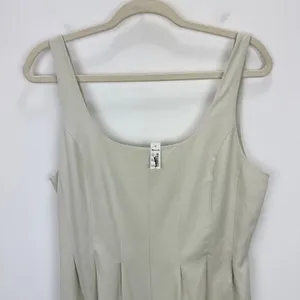 Madewell Wide Leg Jumpsuit Drapey Twill Muted Stone Beige Minimalist US 6 NWT thumbnail 8