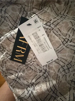 AFRM Strapless Mesh Midi Dress Tan Size M thumbnail 4