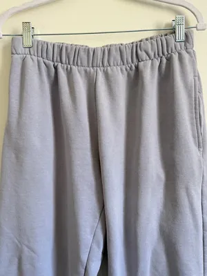 Brandy Melville John Galt Joggers Size Small Sweatpants Gray Purple Blue NWOT thumbnail 4