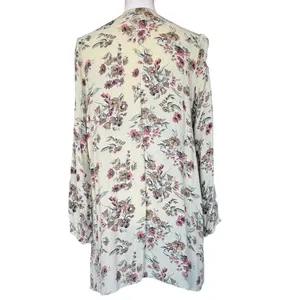 Flying Tomato Lace Up‎ Floral Tunic Sz M thumbnail 6