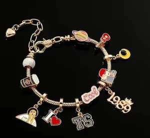 Taylor Swift TRAVIS Eras BFF Charm Bracelet Fan Concert Gear thumbnail 2