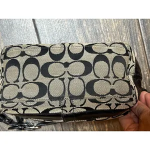 Coach Signature C Canvas Legacy Trim Hobo Shoulder Bag Purse Cosmetic 41642‎ Y2K thumbnail 6