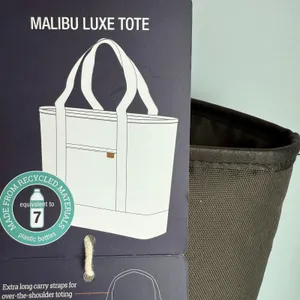 CleverMade Malibu Luxe Tote Bag 15” Laptop Work Travel Shoulder Bag Brown NWT thumbnail 5