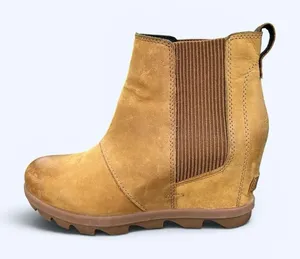 Sorel Joan of Arctic II Chelsea Wedge Boots Women’s 8 Brown Leather Waterproof thumbnail 1