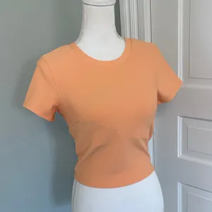 Move theology‎ Women's Orange Ribbed Top T-Shirt Size Medium thumbnail 3