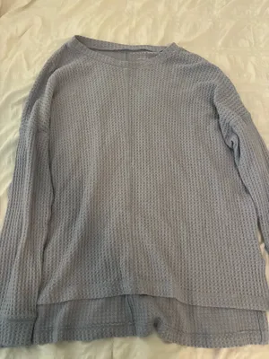 Purple waffle knit American eagle sweater  thumbnail 1