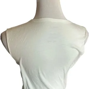 NWT Womens RVCA Vintage White Chalk Script Logo Tie Front Tank Top - Sz S thumbnail 4