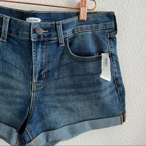 NWT Old Navy Denim Roll Hem Short Stretch Jean Shorts 8 thumbnail 6