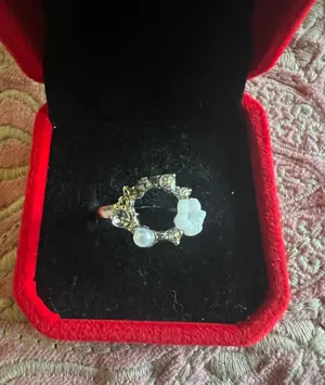 & Other Stories Women’s Silver Tone Embellished Ring Size 8 thumbnail 1
