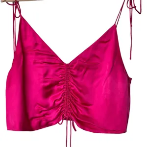Aritzia Wilfred verso camisole Sz Large hot pink cinched thumbnail 9
