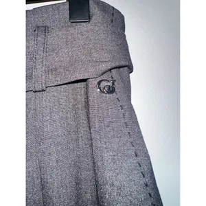 Gaudi Jeans Women's Gray High Waist Belted Cropped‎ Pants Trousers Size 10/12 US thumbnail 3