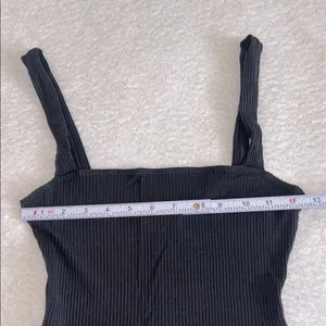 Reformation Ribbed Knit‎ Wide-Leg Jumpsuit Black XS thumbnail 3